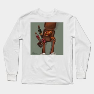 Wine and Pizza Time Long Sleeve T-Shirt